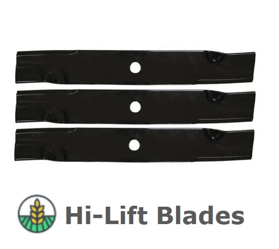 3 x Blades for John Deere Ride On Lawn Mower