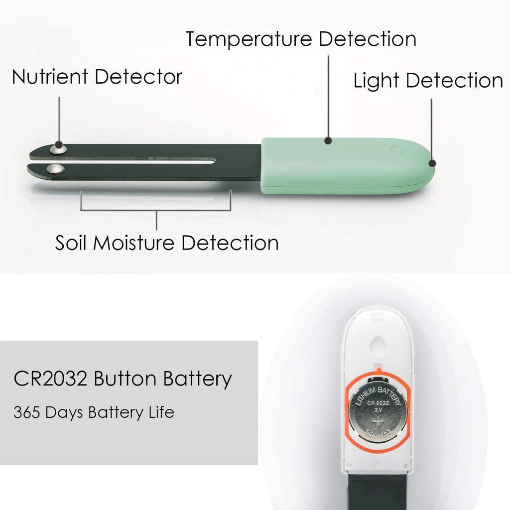 Lime Smart Plant Monitor Soil Moisture, Light, Nutrient Meter – Trendorass