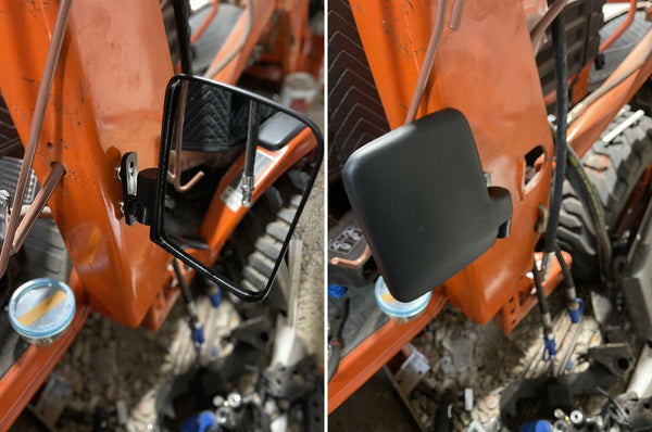 Backup Side View Mirrors for Case IH Skid Steer Loader